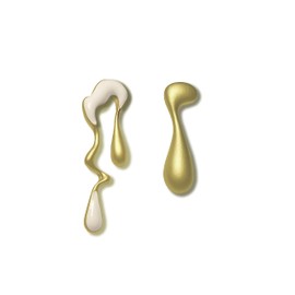 GLORIS Asymmetric Enamel Earrings Handmade with Silver Needle Timeless Classic, enamel