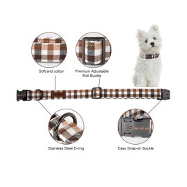 Unique style paws Dog Collar Metal Buckle Collar Gift for Small Medium Large Boys Girls Dogs