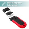 Bates- Razor Blade Scraper, Red, Locking Razor Scraper Set with