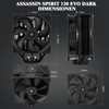 Thermalright Assassin Spirit 120 EVO Dark CPU Cooler Air with