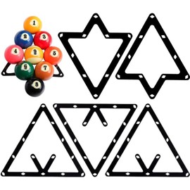 Lyyxjsltd 6 Pack Billiards Triangle Ball Rack, Ball Holder Positioning Billiard Table Pool Cue Accessory Magic Pool Rack Magic Ball Rack Magic Rack Magic Rack (Mix Shape)