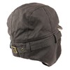 Rugged Distressed Sherpa Lined Aviator Pilot Cap - Brown