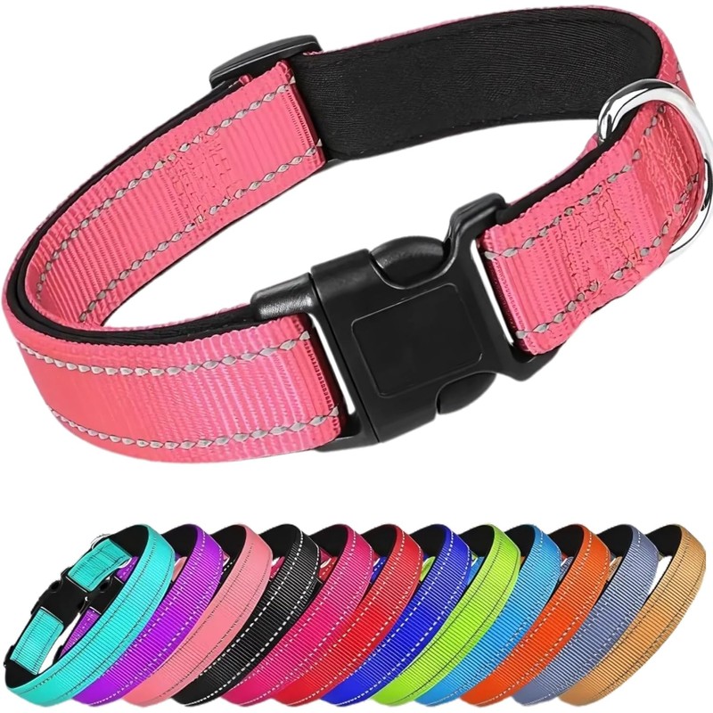 Collar Reflejante para Perro y Gato, Diseño Cómodo, Resistente. Ideal