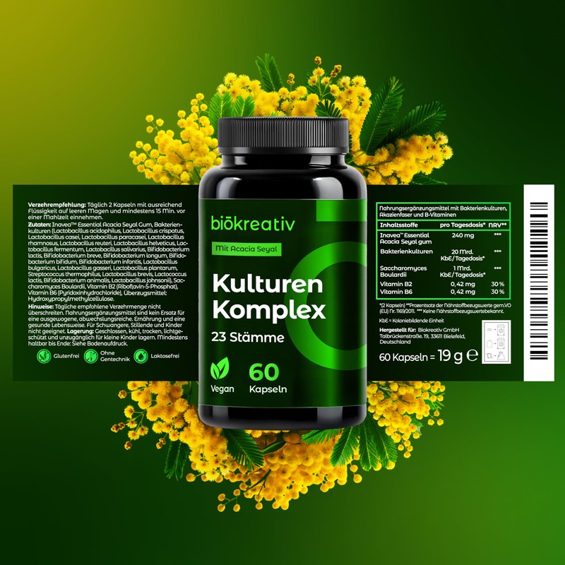 Biocreative Culture Complex without Inulin - 21 Billion CFU, 23