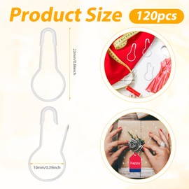 Pack of 500 22 x 10 mm Safety Pins, Guardian Shaped Metal Safety Pins, Small Pumpkin Pins for Clothes, Crafts, Quilting, Sewing, Charms, Buttons (White)