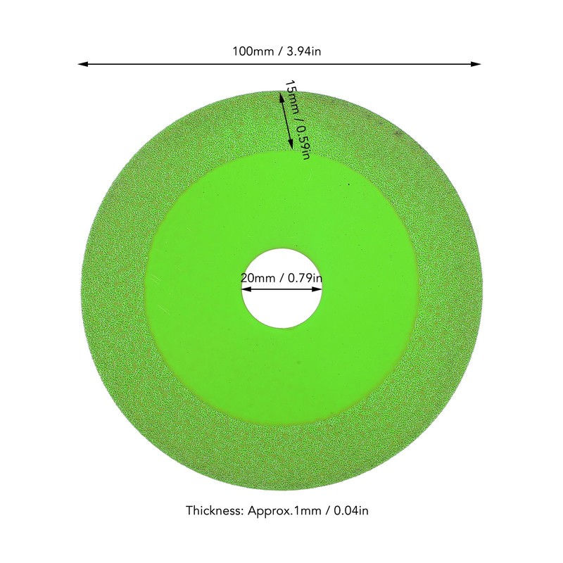 6Pcs Glass Cutting Disc Ultra Thin Saw Blade Wheel Grinding