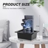 WICHEMI Water Fountains Indoor Waterfall Fountain Tabletop Fountain with LED