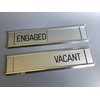 Sliding Signs - Entry Control - Engaged/Vacant (Or Your Wording)