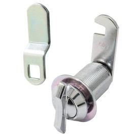 Bonsicoky 1 Pcs 5/8 Inch Thumb Operated Offset Cabinet Cam Lock, Keyless Compartment Lock Latch for Cabinet Mailbox Drawer RV Compartment Door, Suitable Maximum Door Thickness: 1-1/5" (30 mm)