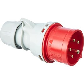 Kopp CEE 5-Pin Plug, 16 A, 400 V, Red, 174601005