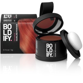 BOLDIFY Polvos Retoca Raíces – Cubre Canas Mujer y Hombre 48 Horas – Polvos Volumen Pelo Mujer – Polvo Capilar Oculta Instantáneamente la Pérdida de Cabello, No Mancha (Cobrizo)