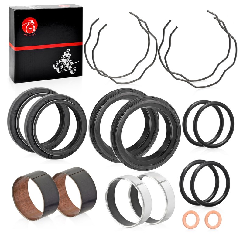 MOTO1988 Fork Bushing Dust Oil Seals Kit For Kawasaki Ninja