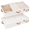 StorageWorks Large Under Bed Storage Containers with Handles and Label