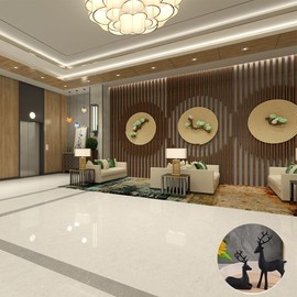 CHOVY Elegant Resin Reindeer Sculptures - Versatile Set of 2 Black Decorations for Home and Office, Miniature Deer Statues for Stylish Desk Ornaments