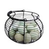 Farmhouse Wire Egg Baskets for Gathering Fresh Egg With Handle,