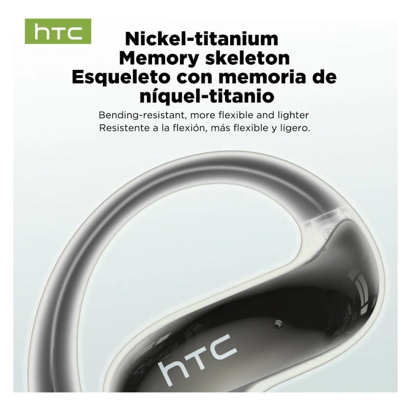 Audífonos Htc Ne19 Ai Audifonos Traductores Bluetooth 5.4 Color Negro
