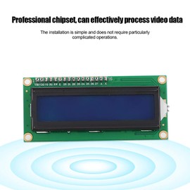 Ciglow Módulo de Pantalla LCD, 3.3V 1602 Adaptador de Interfaz de módulo IIC I2C de Pantalla LCD para Arduino Raspberry pi, luz de Fondo Azul