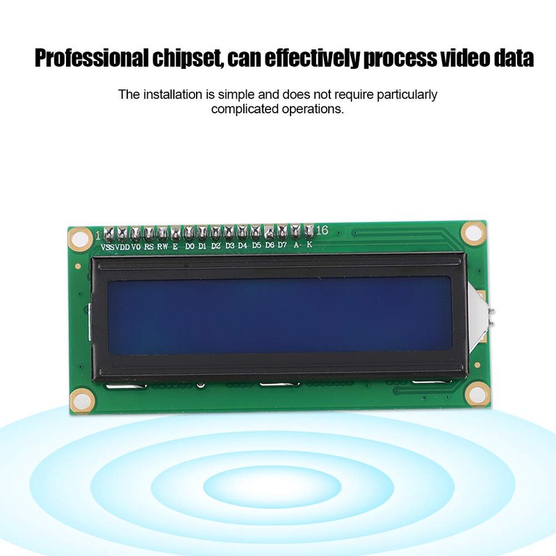 Ciglow Módulo de Pantalla LCD, 3.3V 1602 Adaptador de Interfaz