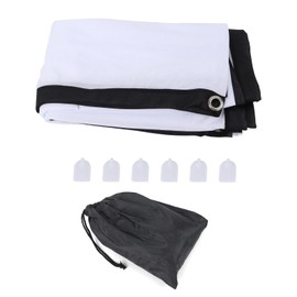 Outdoor Movie Screen 100in Foldable AntiCrease 16:9 White Portable Curtain for Home Theater