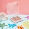 Stackable Plastic Craft Storage Containers for Origami Paper (2 Pack)