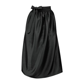 Apron for Dirndl Costume Dress Dirndl Dress Dirndl Apron Taffeta Apron Costume Fashion Plain Taffeta Green Pink Red Pink Blue Black Shiny Apron, black