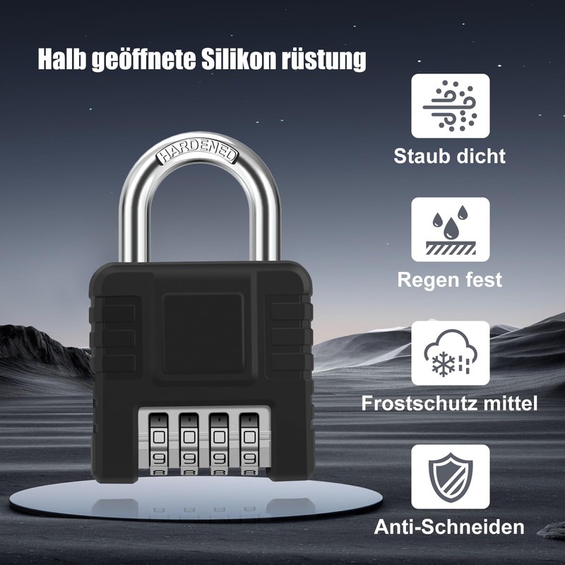 Heavy Combination Lock, 2 Pack, High Performance Padlock with Combination