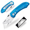 Harita Folding Utility Knife Box Cutter Quick Change Blades, Back-lock