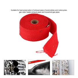 ANKROYU 196.9 x 2.0 x 0.1 in Exhaust Heat Wrap, Abrasion Resistant Alloy Steel Exhaust Header Wrap, Exhaust Header Tape for Automobiles Exhaust Pipes (Verrotten)