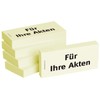 BIZSTIX Bedruckte Haftnotizen - Text: Für Ihre Akten