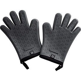ZWILLING BBQ+ Silicone Gloves, 1 Pair, Charcoal