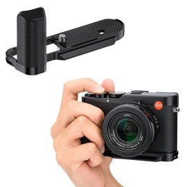 JJC Metal Hand Grip for Leica D-LUX8 Camera with Arca Swiss Type Quick Release Design Improves Hand Feel for Youtuber Vlogger Video Recording