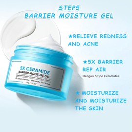 Crema Facial Hidratante con Ácido Hialurónico, Gel Hidratante Reparador de Piel Seca y áspera, Crema Hidratante Diaria para el Rostro para Mujeres y Hombres, Mejora la Tolerancia de la Piel