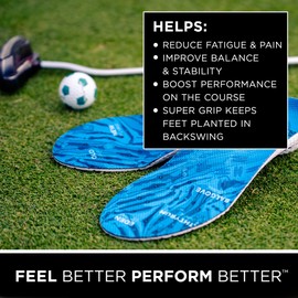 CURREX GolfPRO Insole - Men, Women & Youth Dynamic Support Insole - For Perfect Grip & Posture on the Court - More Precision & Superior Comfort During Game