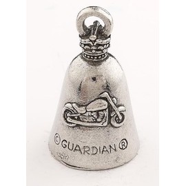 KEEP CALM AND RIDE ON GUARDIAN BIKER BELL WITH HANGER