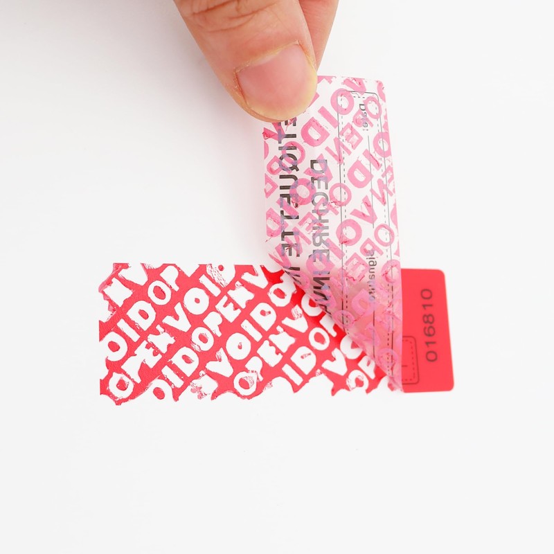 RLSYM 100Pcs Tamper Evident Security Labels 1x3 inch Spanish Warning