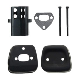 Yiekea 530069415 Exhaust Muffler & Flame Protection Gasket Bolts Kit Fit for Husqvarna 36, 41, 136, 137, 141, 142 Chainsaws, Replaces 545006044