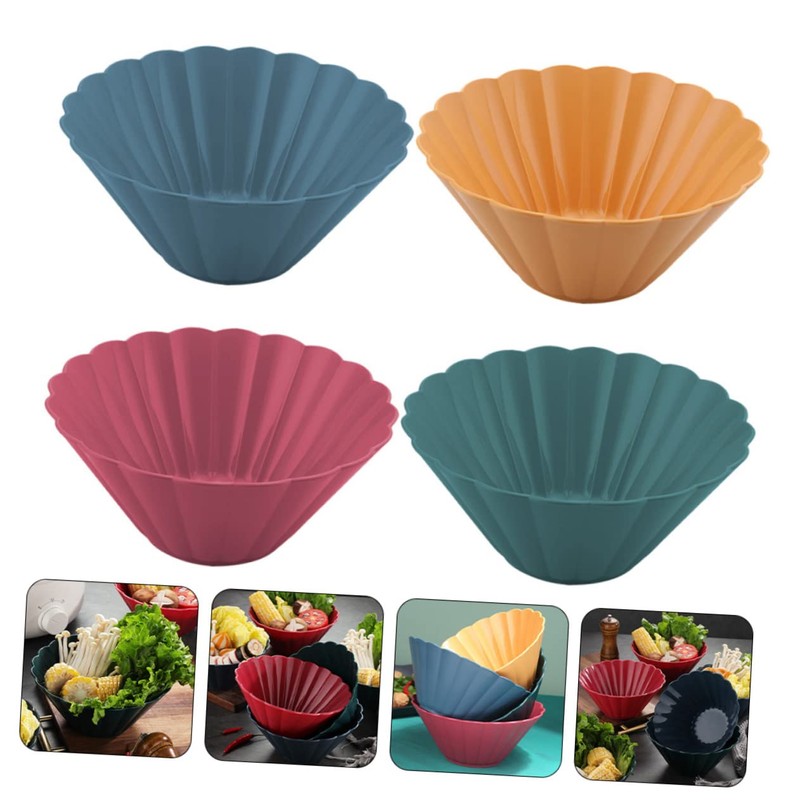 Mikinona Smoothie Bowls and Spoons 4pcs Cutlery Plates Bowl Straw