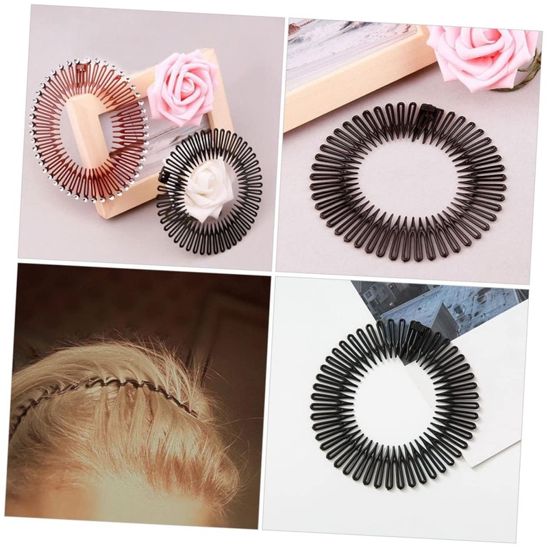 Fcliqzod888 2Pcs pinza para el cabello, diadema peine para el