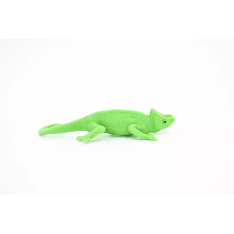 Safari Chameleon, Rubber Toy Lizard, Realistic Figure, Model, Replica, Kids