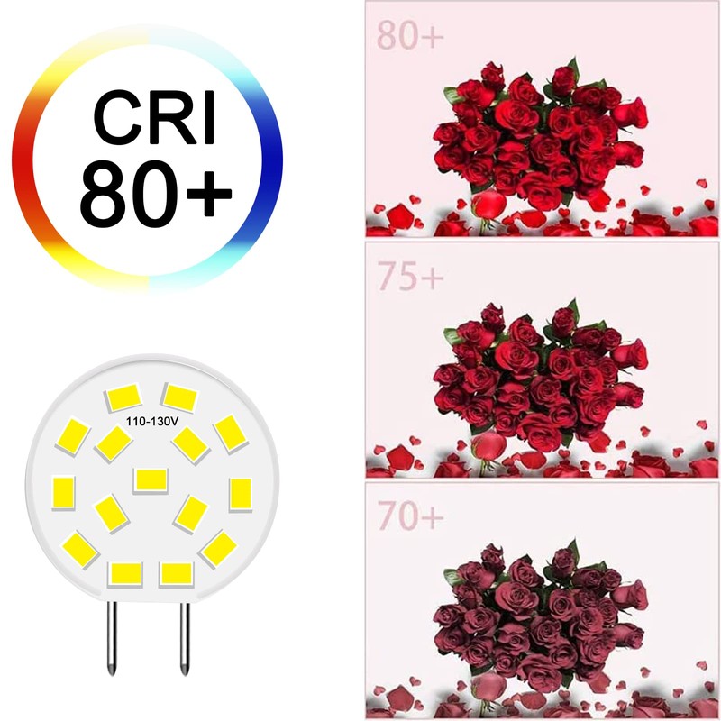 TAIYALOO G8 LED Bulb Dimmable, 3W (30W-35W Halogen Equivalent), T4