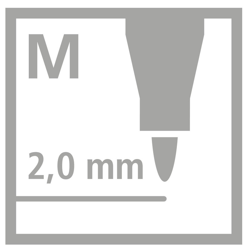 Medium Fibre-Tip Pen - STABILO power - Pack of 24