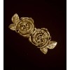 silver lady inc Rose cloak clasp in gold metal clip