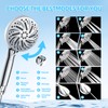 SAIOTER High Pressure 10-mode Handheld Shower Head,Water Saving Shower Head