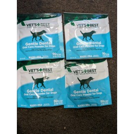 Vet's Best 4*Vets best fresh Breath general Dental Powder, For Dogs 2.65oz each 10.60oz