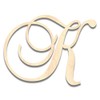 Back40Life - Precision Cut Wood Script Monogram Letter - K