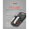 XtremeMac Kabellose Maus, ergonomisches Design, wiederaufladbar, Bluetooth & USB 2,4