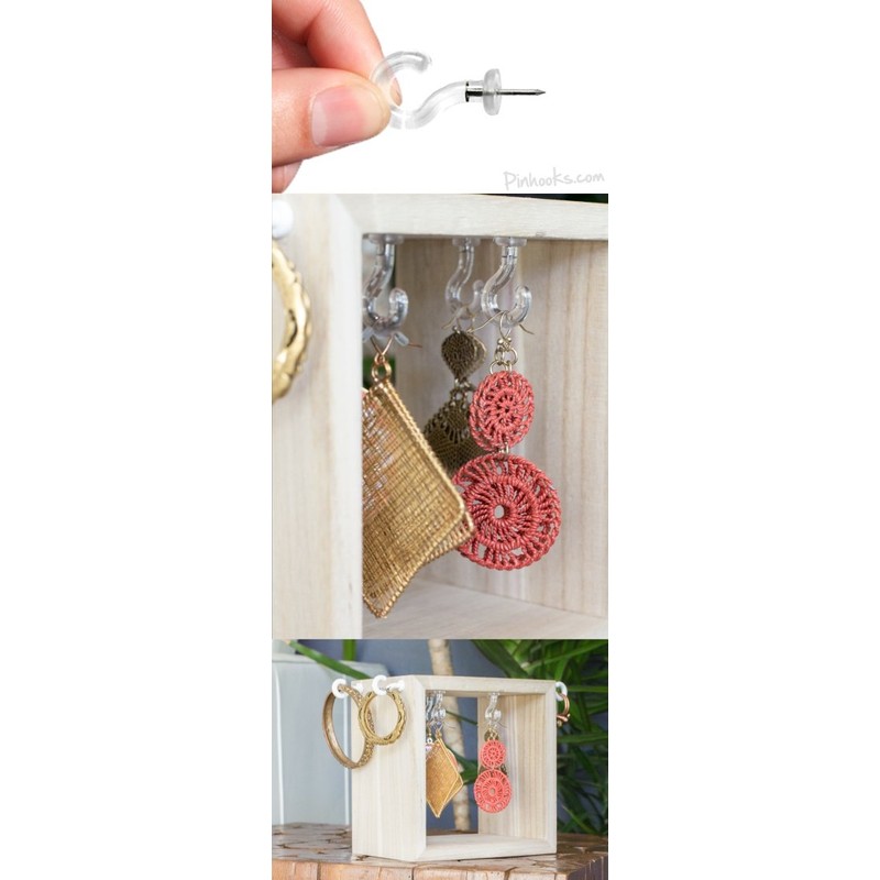 Pinhooks Push Pin Wall Hook - Klear Kindness (Transparent) -