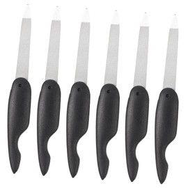 TOVINANNA 6Pcs Small Metal Nail Files Reusable Folding Nail File Strips for Manicure Durable Polishing Tools for Natural Nails Compact and Practical for Go Use