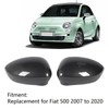2 Pcs Door Side Rearview Mirror Cover Cap Left Right