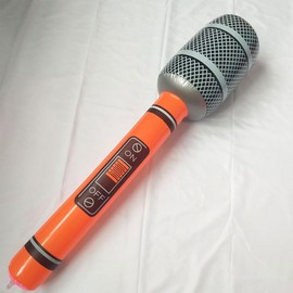 AIXXCUVQ 10pcs Party Must-Have Inflatable Microphone Toys for Singing and Speaking Fun Durable and Reusable PVC Party Accessories